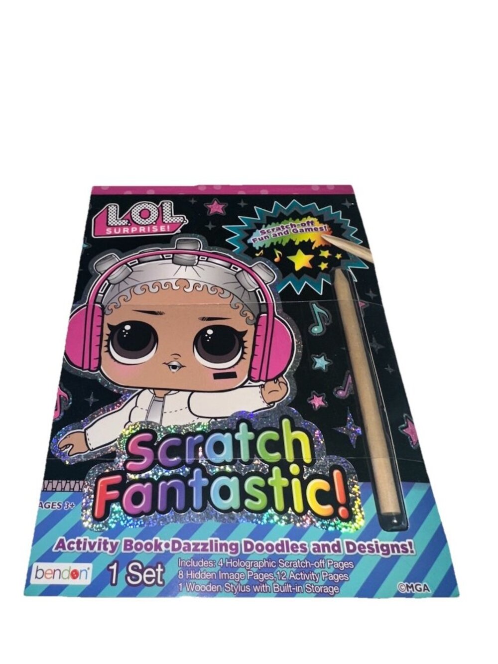 New Bendon LOL Surprise Scratch Fantastic Activity Book Scratch Art MGA